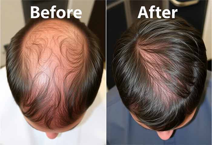 hair transplant before and after